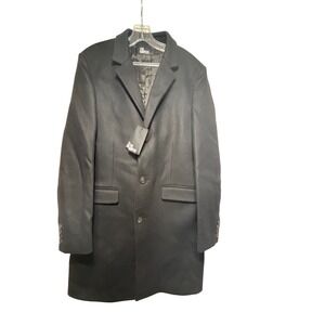 The Kooples Men's Straight-Fit Wool Blend Coat Black‎ Size FR 50/US40 MSRP $685